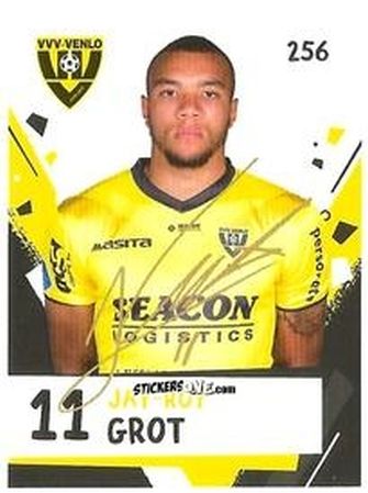 Sticker Jay-Roy Grot - Eredivisie Voetbal plaatjes 2019 n. 256 - Albert Heijn
