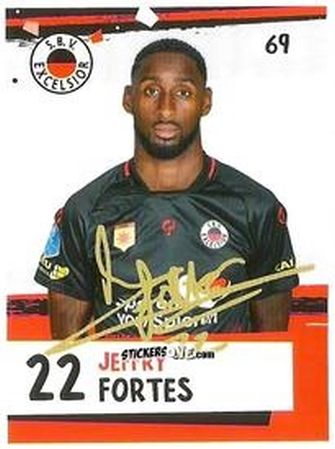 Cromo Jeffry Fortes - Eredivisie Voetbal plaatjes 2019 n. 69 - Albert Heijn
