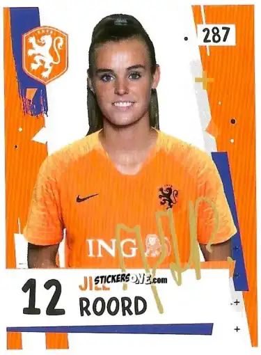 Figurina Jill Roord - Eredivisie Voetbal plaatjes 2019 n. 287 - Albert Heijn
