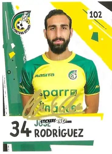 Sticker José Rodriguez - Eredivisie Voetbal plaatjes 2019 n. 102 - Albert Heijn
