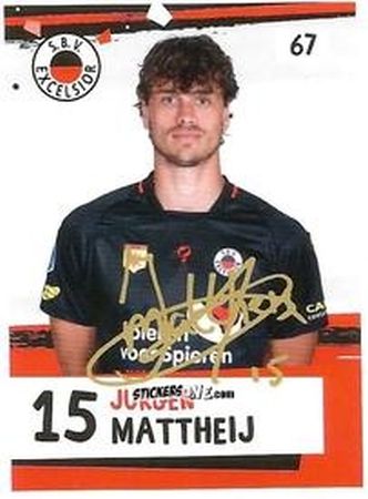 Cromo Jurgen Mattheij - Eredivisie Voetbal plaatjes 2019 n. 67 - Albert Heijn
