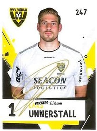 Sticker Lars Unnerstall - Eredivisie Voetbal plaatjes 2019 n. 247 - Albert Heijn
