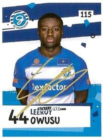 Sticker Leeroy Owusu - Eredivisie Voetbal plaatjes 2019 n. 115 - Albert Heijn
