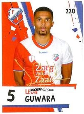 Cromo Leon Guwara - Eredivisie Voetbal plaatjes 2019 n. 220 - Albert Heijn
