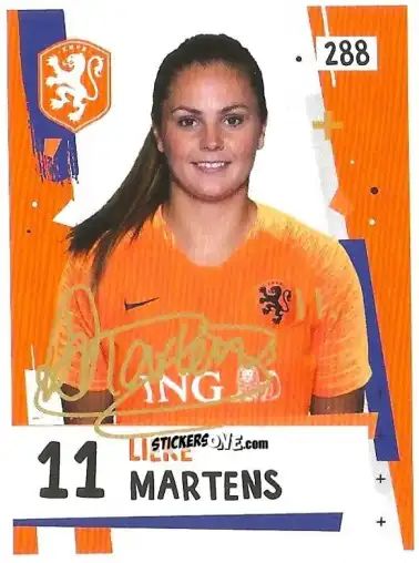 Figurina Lieke Martens - Eredivisie Voetbal plaatjes 2019 n. 288 - Albert Heijn
