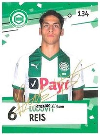 Sticker Ludovit Reis - Eredivisie Voetbal plaatjes 2019 n. 134 - Albert Heijn
