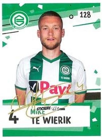 Figurina Mike te Wierik - Eredivisie Voetbal plaatjes 2019 n. 128 - Albert Heijn
