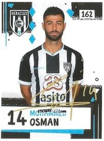 Sticker Mohammed Osman - Eredivisie Voetbal plaatjes 2019 n. 162 - Albert Heijn
