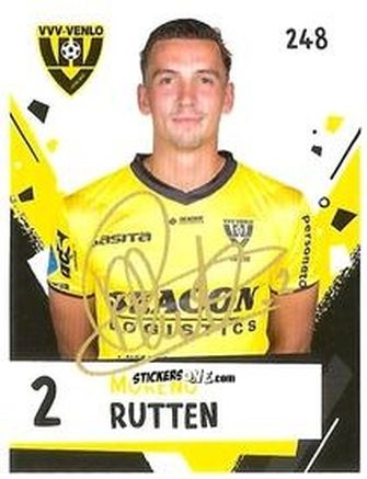 Sticker Moreno Rutten - Eredivisie Voetbal plaatjes 2019 n. 248 - Albert Heijn

