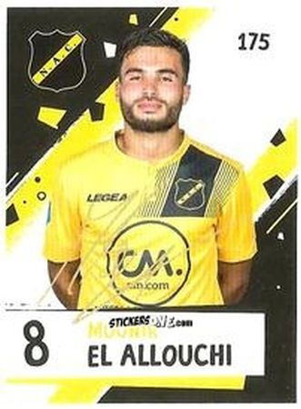 Sticker Mounir El Allouchi - Eredivisie Voetbal plaatjes 2019 n. 175 - Albert Heijn
