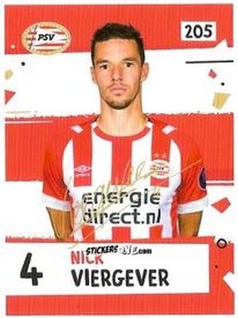 Figurina Nick Viergever - Eredivisie Voetbal plaatjes 2019 n. 205 - Albert Heijn
