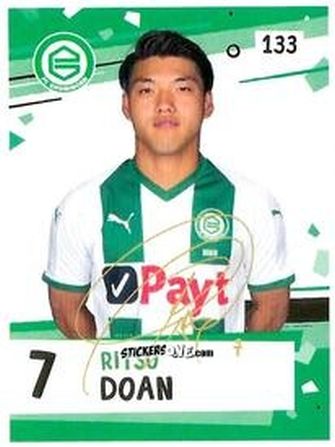 Sticker Ritsu Doan - Eredivisie Voetbal plaatjes 2019 n. 133 - Albert Heijn
