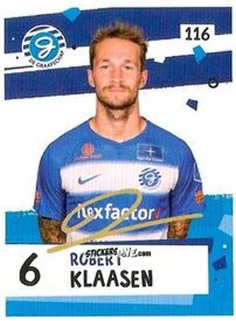 Sticker Robert Klaasen - Eredivisie Voetbal plaatjes 2019 n. 116 - Albert Heijn
