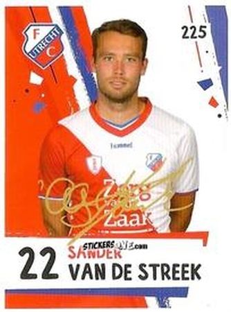 Sticker Sander van de Streek - Eredivisie Voetbal plaatjes 2019 n. 225 - Albert Heijn
