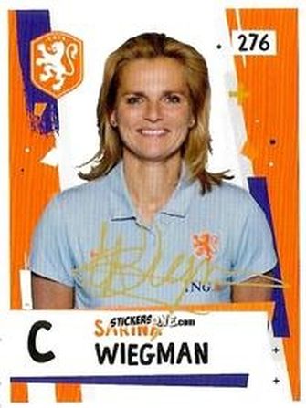Figurina Sarina Wiegman - Eredivisie Voetbal plaatjes 2019 n. 276 - Albert Heijn

