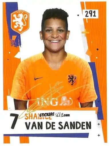 Sticker Shanice van de Sanden - Eredivisie Voetbal plaatjes 2019 n. 291 - Albert Heijn
