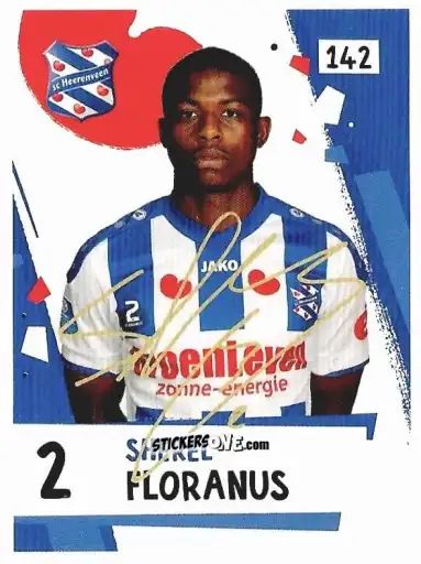 Cromo Sherel Floranus - Eredivisie Voetbal plaatjes 2019 n. 142 - Albert Heijn
