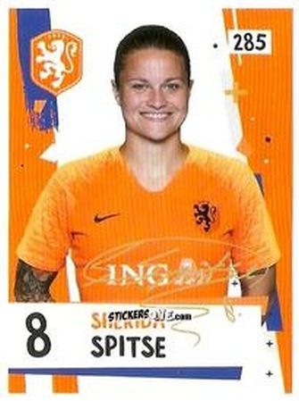 Figurina Sherida Spitse - Eredivisie Voetbal plaatjes 2019 n. 285 - Albert Heijn
