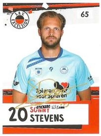 Cromo Sonny Stevens - Eredivisie Voetbal plaatjes 2019 n. 65 - Albert Heijn
