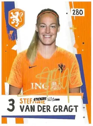 Figurina Stefanie van der Gragt - Eredivisie Voetbal plaatjes 2019 n. 280 - Albert Heijn
