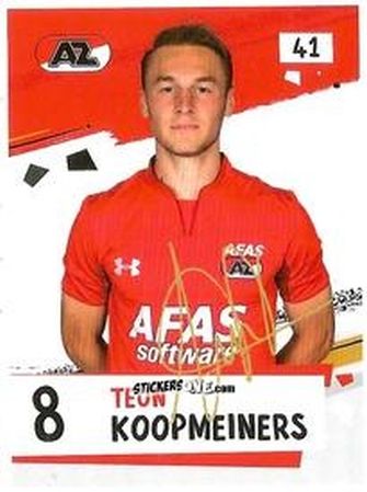 Sticker Teun Koopmeiners - Eredivisie Voetbal plaatjes 2019 n. 41 - Albert Heijn
