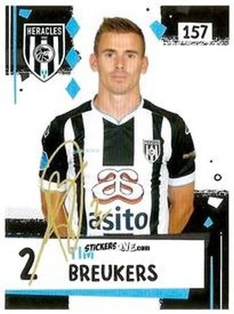 Cromo Tim Breukers - Eredivisie Voetbal plaatjes 2019 n. 157 - Albert Heijn
