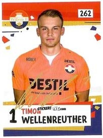 Figurina Timon Wellenreuther - Eredivisie Voetbal plaatjes 2019 n. 262 - Albert Heijn
