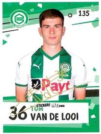Sticker Tom van de Looi - Eredivisie Voetbal plaatjes 2019 n. 135 - Albert Heijn
