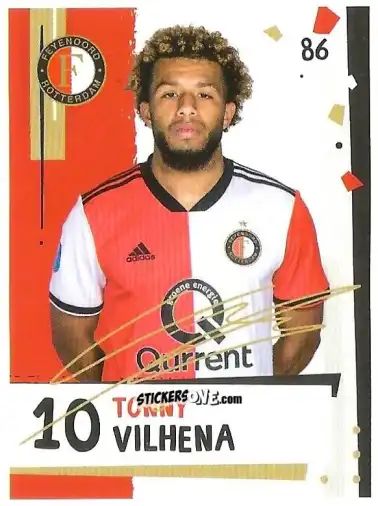 Cromo Tonny Vilhena - Eredivisie Voetbal plaatjes 2019 n. 86 - Albert Heijn
