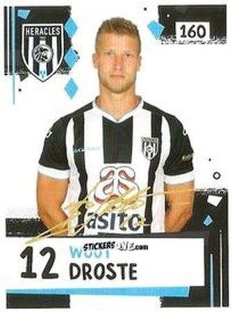 Cromo Wout Droste - Eredivisie Voetbal plaatjes 2019 n. 160 - Albert Heijn
