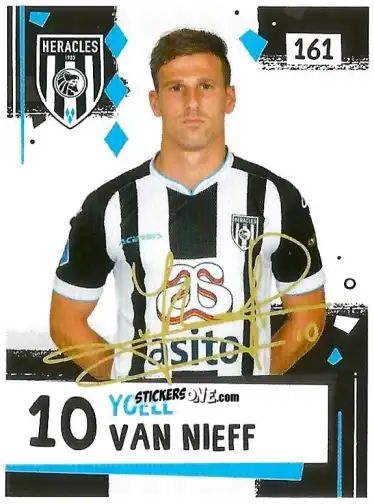 Sticker Yoëll van Nieff - Eredivisie Voetbal plaatjes 2019 n. 161 - Albert Heijn
