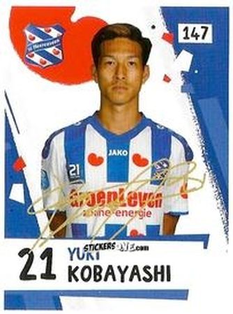 Cromo Yuki Kobayashi - Eredivisie Voetbal plaatjes 2019 n. 147 - Albert Heijn
