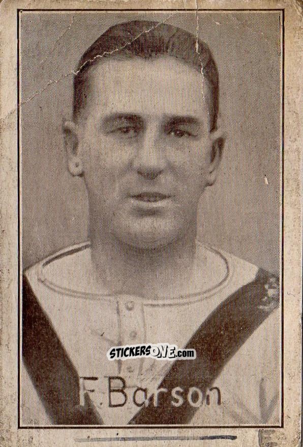 Cromo Frank Barson - English League(Div1) Footer Captains n. 2 - Amalgamated Press
