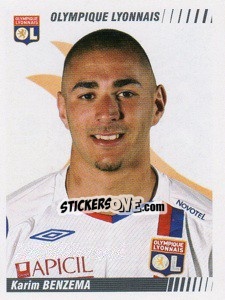 Figurina Karim Benzema - FOOT 2008-2009 n. 229 - Panini