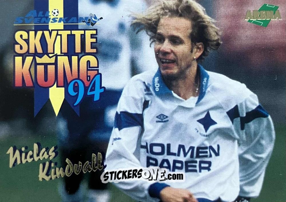 Cromo Niclas Kindvall - Allsvenskan 1995 n. SK1 - Arena
