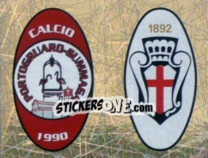 Figurina Scudetto Portogruaro/Pro Vercelli (a/b) - Calciatori 2005-2006 n. 728 - Panini