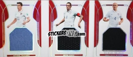 Cromo Alejandro Bedoya / Clint Dempsey / Michael Bradley - National Treasures Road to FIFA World Cup 2022 n. TM-USA - Panini