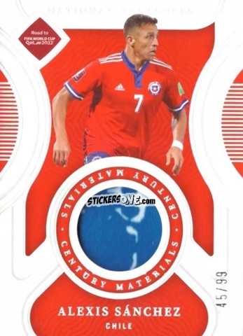 Figurina Alexis Sanchez - National Treasures Road to FIFA World Cup 2022 n. CM-ASZ - Panini