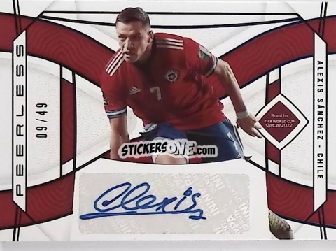 Figurina Alexis Sanchez - National Treasures Road to FIFA World Cup 2022 n. PS-ASZ - Panini