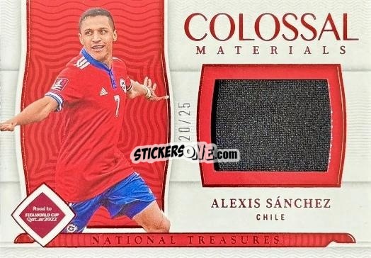 Figurina Alexis Sanchez - National Treasures Road to FIFA World Cup 2022 n. CO-ASZ - Panini