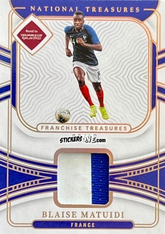 Cromo Blaise Matuidi - National Treasures Road to FIFA World Cup 2022 n. FT-BM - Panini