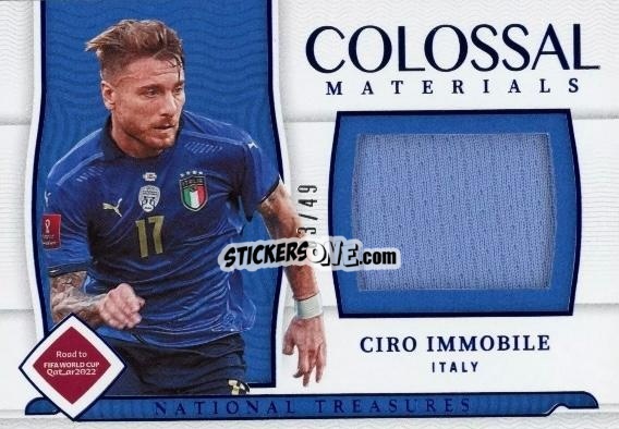 Figurina Ciro Immobile - National Treasures Road to FIFA World Cup 2022 n. CO-CI - Panini