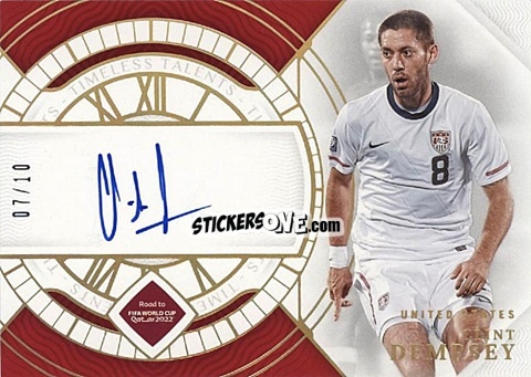 Cromo Clint Dempsey - National Treasures Road to FIFA World Cup 2022 n. TS-CD - Panini