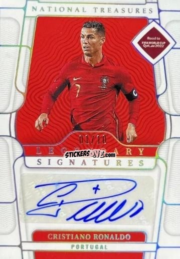 Figurina Cristiano Ronaldo - National Treasures Road to FIFA World Cup 2022 n. LS-CR7 - Panini