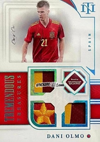 Cromo Dani Olmo - National Treasures Road to FIFA World Cup 2022 n. TT-OLM - Panini