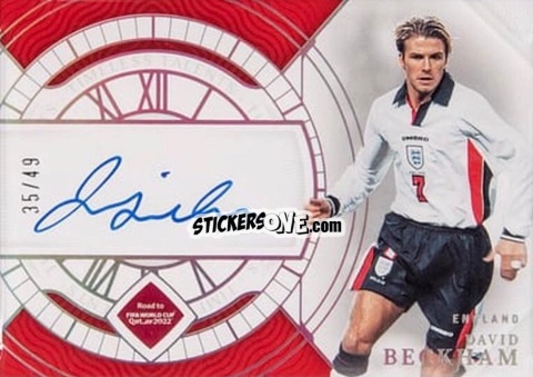 Sticker David Beckham - National Treasures Road to FIFA World Cup 2022 n. TS-DBE - Panini