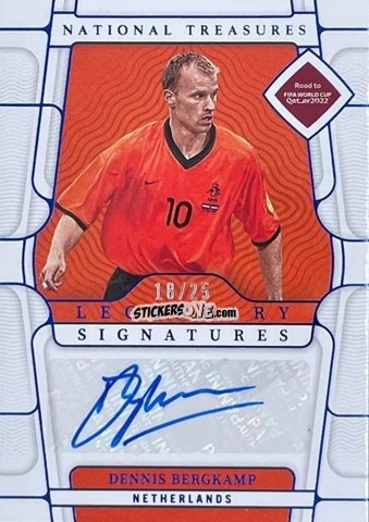 Cromo Dennis Bergkamp - National Treasures Road to FIFA World Cup 2022 n. LS-DB - Panini