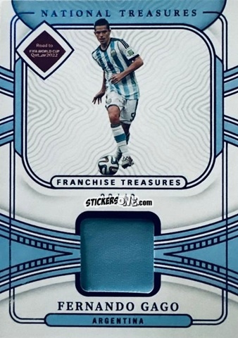 Cromo Fernando Gago - National Treasures Road to FIFA World Cup 2022 n. FT-FG - Panini