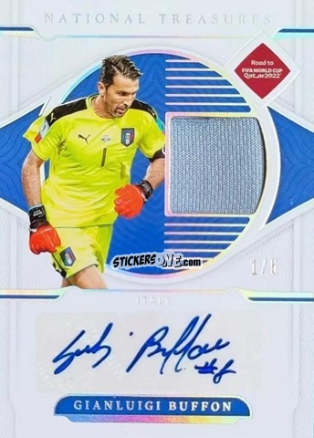Figurina Gianluigi Buffon - National Treasures Road to FIFA World Cup 2022 n. MS-BUF - Panini