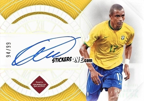 Cromo Gilberto Silva - National Treasures Road to FIFA World Cup 2022 n. TS-GBS - Panini
